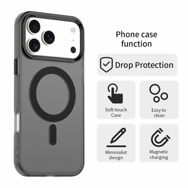 iPhone 17 Pro Max Kuori MagSafe Hybrid Musta 42