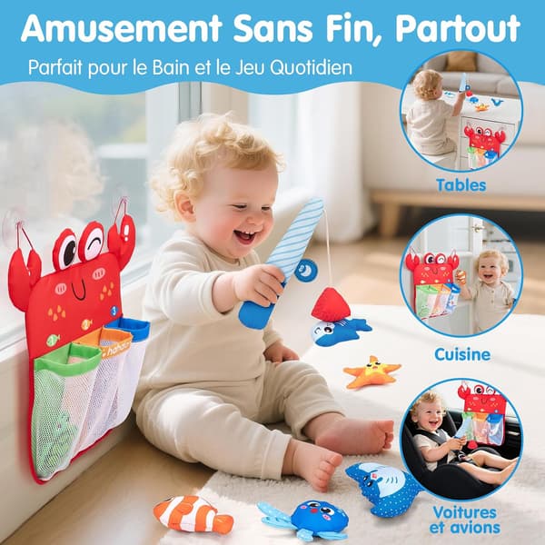 Badeleker for baby (1-3 år), fiskespill for barn