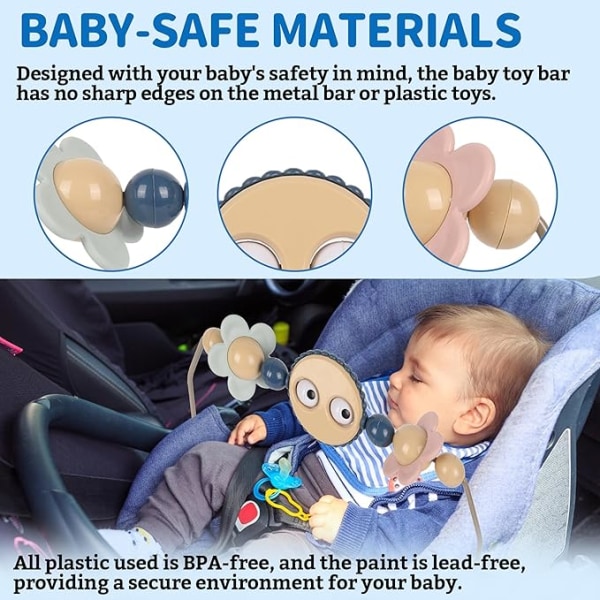 Leksaksbåge till babysitter - Googly Eyes Leksaksbåge för barnvagn