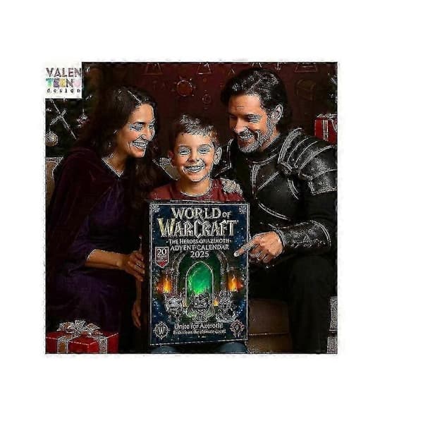 WoW Azeroth Heroes Adventskalender Jule Blind Box med Akrylpynt