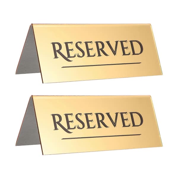 Reserverede skilte Akryl Reserverede sæder Skilt til konference 2 stk.