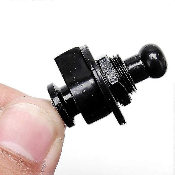 2PCS Remlås Säkerhetslås Ändknapp Gitarrband Bältesspänne kompatibelt med gitarr black