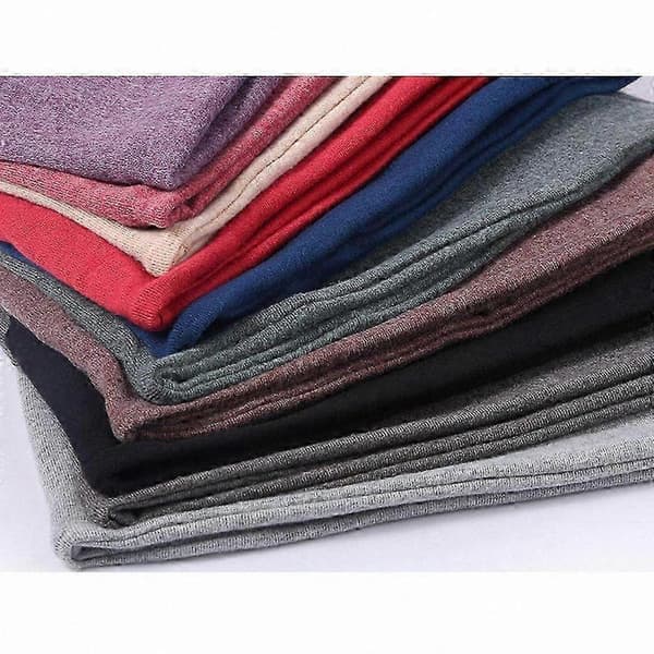 5-pak Løstsiddende Beanies til Kvinder, Inkluderer Khaki, Sort, Grå, Vinrød og Lilla Farver