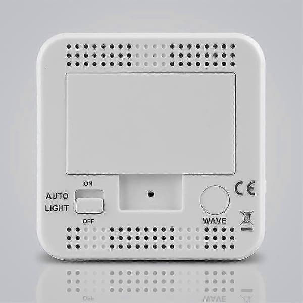 Radiostyrd väckarklocka med touchsensor, inomhustemperaturdisplay och snooze