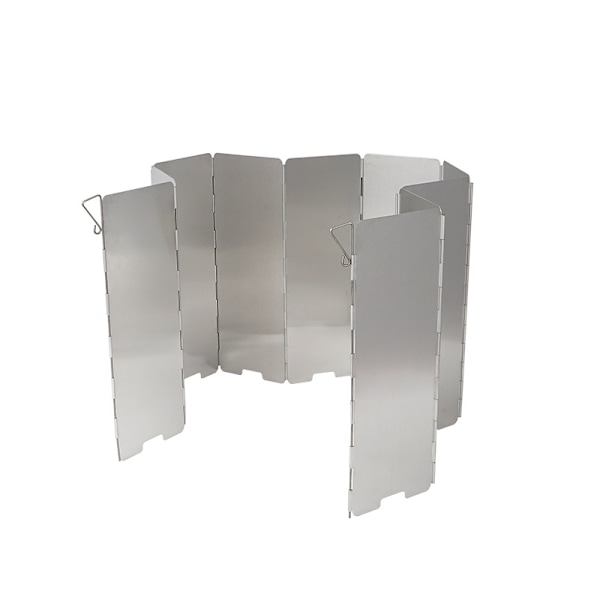 10 plattor aluminium vindskydd hopfällbart vindskydd spis vindskydd
