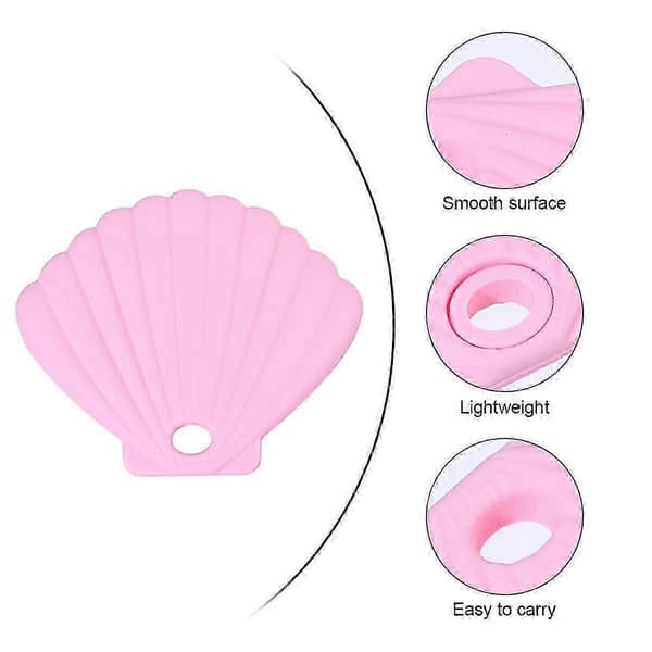 Rosa snäckskalsformad förvaringslåda i silikon (2-pack)