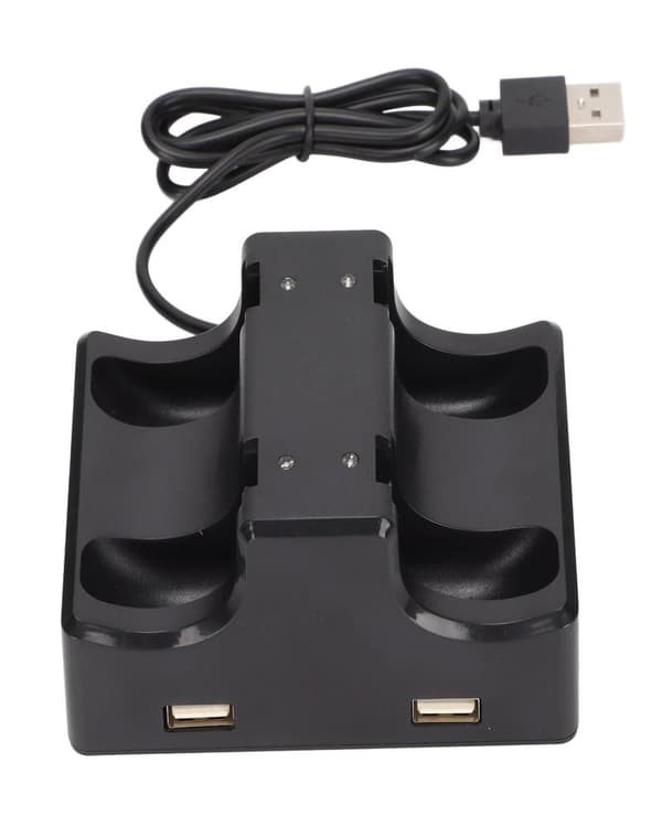 Ladestasjon for Switch Joycon 4 i 1 ladedokk for Joycon med LED-indikator