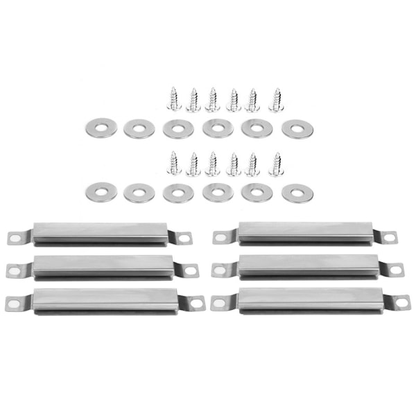 2 Sæt Grill Crossover Justerbare Kanalrør Grill Rustfrit Stål Gas Reparationsdel Kit