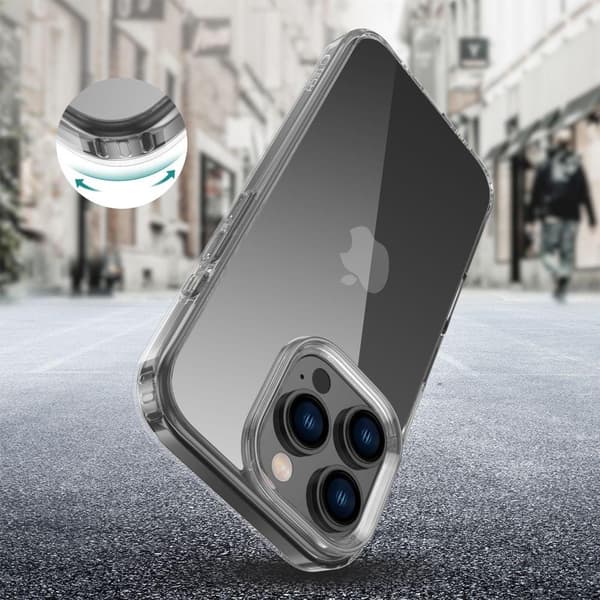 Tech-Protect iPhone 16 Pro Deksel FlexAir Hybrid Transparent 80
