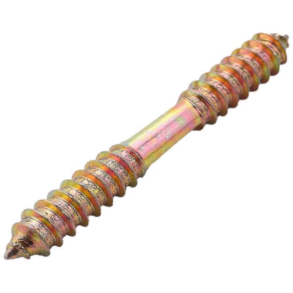 M8 x 70mm Dobbeltendet Træ til Træ Møbelmonteringsdobbeltskrue 5 stk.
