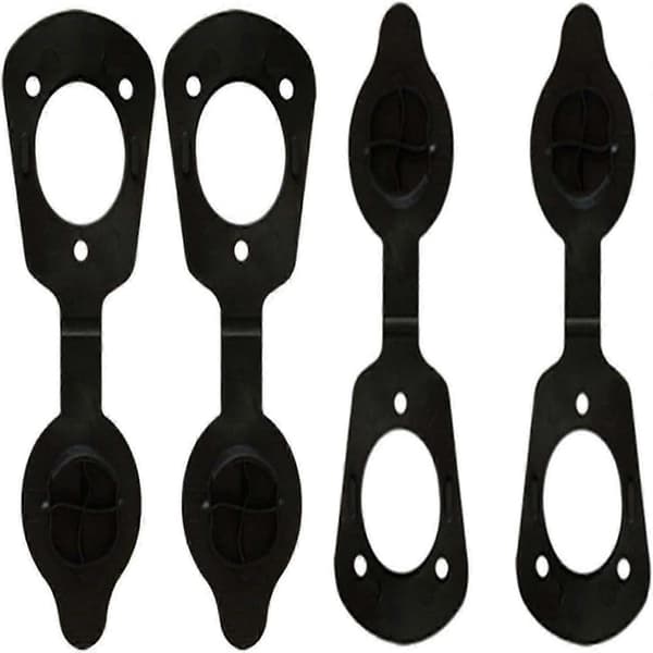 4-pack fiskespöhållarlock gummi stöttskydd tätning under däck för båtar hållbara vattentäta tillbehör