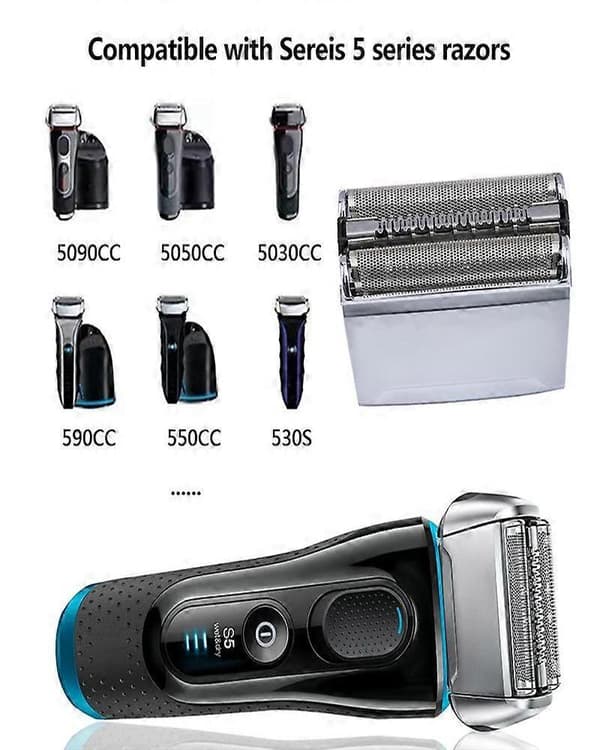 Series 5 Erstatningshode for Braun 52S Elektrisk Barbermaskin 5190Cc
