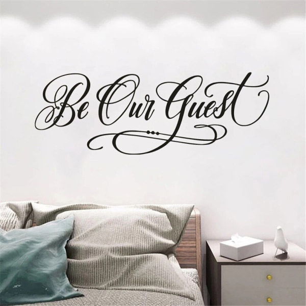 Be Our Guest Quotes Wall Stickers Vinyl Murals For Kids Rooms Removable Poster