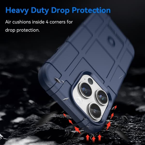iPhone 15 Pro Max Cover Robust Blå 50