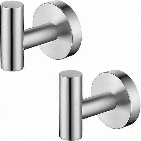 304 Rustfritt Stål Perforert Fri Krok Håndklestativ Baderom Badekåpe Krok Garderobe Metall Kleskrok, Sølv