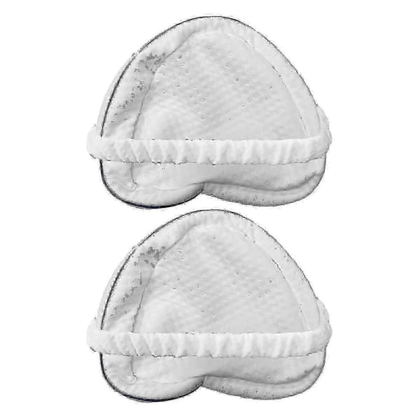 Knäkuddsöverdrag, 2-pack, fibermaterial, med elastisk rem och dragkedja, vit, 25x25cm, andningsbart och hållbart