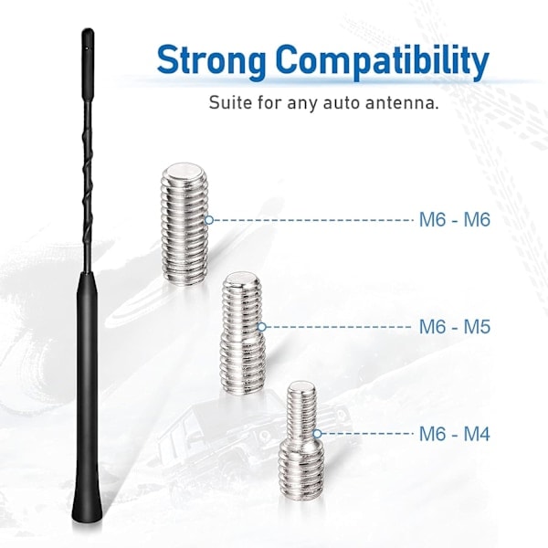 Bil FM Dab-antenne Bilradioantenne Takantenne 23cm