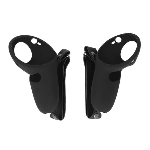 2st Touch Controller Grip Cover Silikongreppskydd med knogremmar för Meta Quest Pro Black Style B