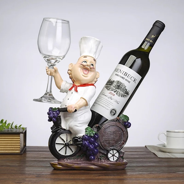 Wine Whiskey Organizer for Wine Lover Resin Wine Racks Display Shelf Mount Kitchen Chef Design Wine Holders Stand Bar