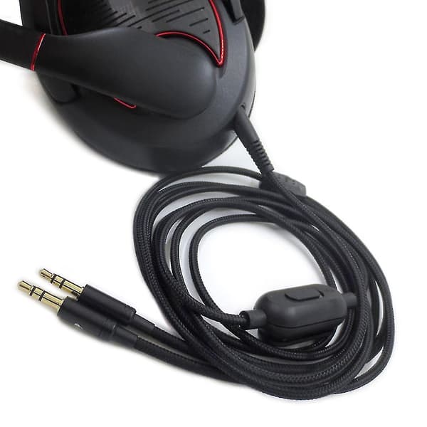 Udskiftningslydkabel til Sennheiser- Game Zero Pc 373d Gsp350 Double plug version
