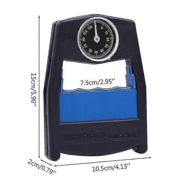 Hånddynamometer Grebsstyrkemåler Kraftmålingsværktøj 130 kg/287 lbs