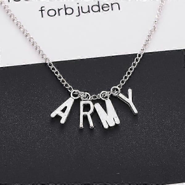 Kpop Bts Smycken ARMY Bokstavshalsband