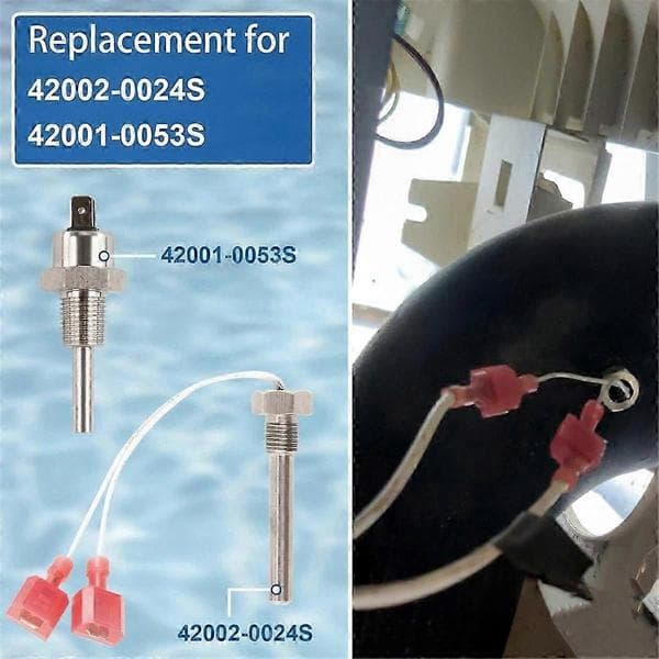Mastertemp Stak Røggas Sensor og Termistor Udskiftning til Poolvarmere Modeller SR200 SR333 SR400
