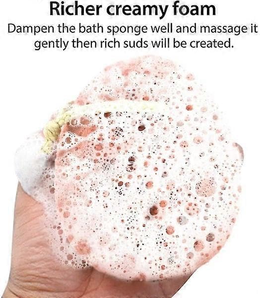 2-delt badesvampesæt: Loofah kropsskrubber