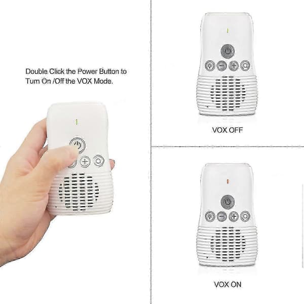DBM-8 Nattlys Trådløs Toveis Lyd Babycall Talk Back Intercom Lydvarsel for Spedbarn