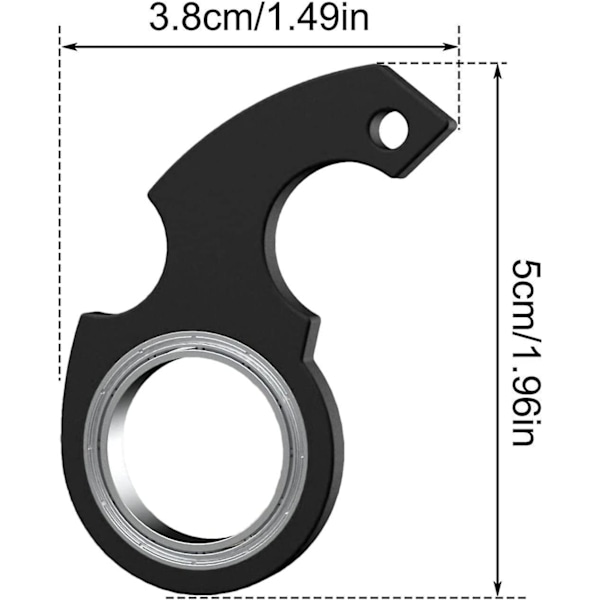 Nøglering Spinner Fidget Ring Legetøj, Nøgle Spinner, Spinnende Nøglering, Fidget Nøglering, Sensoriske Legetøj Fidgets Squishy Legetøj