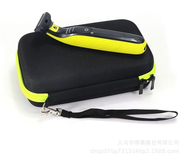 Hard Shell Portable Case - Travel Case - Black - Compatible with Philips OneBlade Electric Shaver