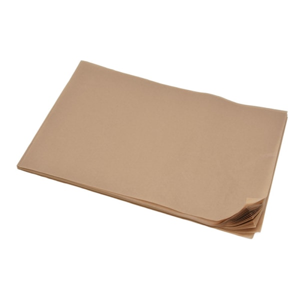 Bage Silikoneolie Papir Grill NonStick Bagepapir til Madlavning Stege Grillstativ (Naturfarve 20x30cm) 0.6