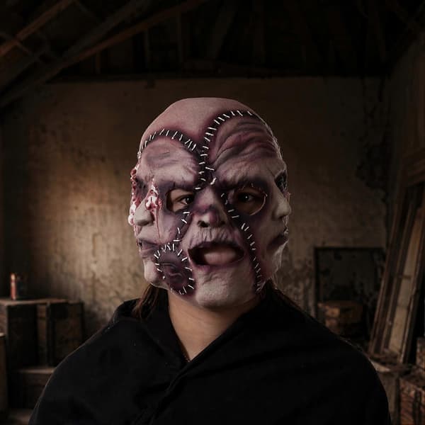Triple Face Skräckmask – Latex Sydd – för Spökhus A