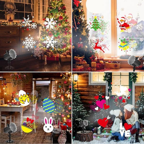 Projektor Jul, LED-projektor Jul Utomhus Halloween