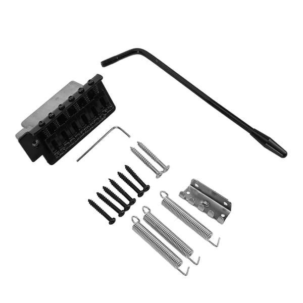 Elektrisk gitarr tremolo stall retro metall slitstarkt 6-strängat tremolosystem för ST-gitarr svart
