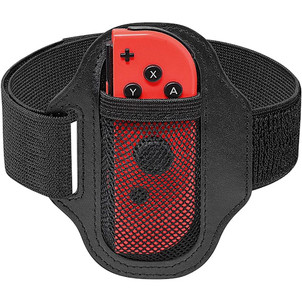 Familjevänligt Andningsbart Material: 2-pack Justerbara Benremmar för Nintendo Switch Ring Fit Adventure, Ger Bekvämt Skydd för Joy-Con Under