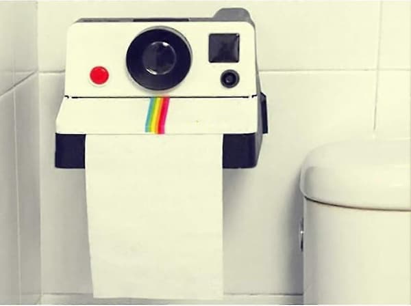 Kameraformet silkepapirboks toiletpapirholder til hjem og kontor 1 stk.
