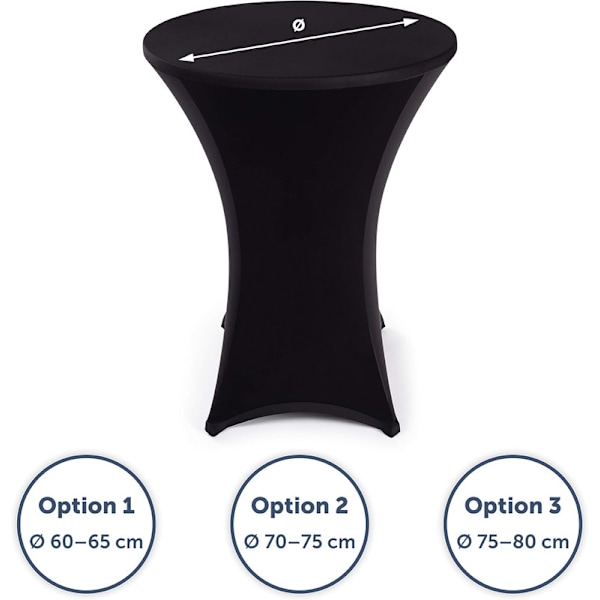 2-pack stretchöverdrag för ståbord - Eleganta ståbordsöverdrag