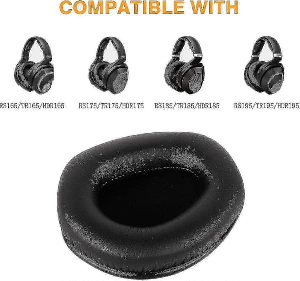 Sennheiser RS 175 HDR 175 TR 175 Erstatningsøreputer - Komfortable Oppgraderingsputer for Hodetelefoner