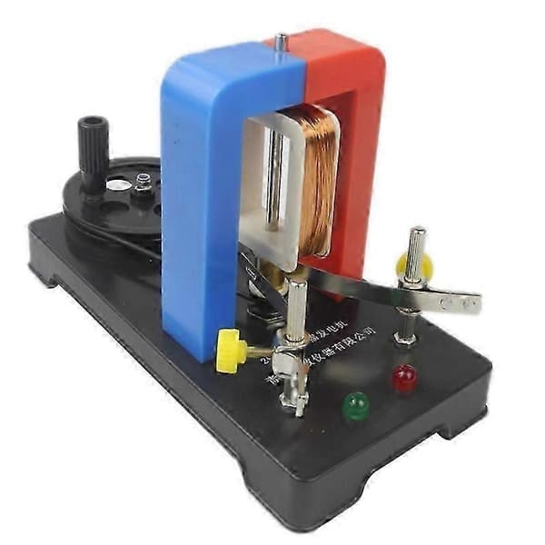 DIY Handdriven Elgenerator Modell AC-DC Elektrisk Generator Experiment Utbildningsleksaker-Perfekt