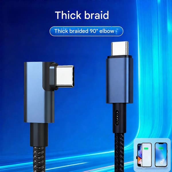 Thunderbolt 4 USB-C-kabel 1m 240W 40Gbps 8K Video Snabbladdning & Data