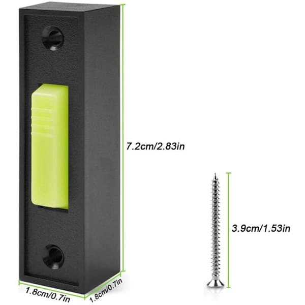 2 st Universal Garage Door Opener Wall Button 41A4166 Lighting Wall Push Button Black Finish with White Center