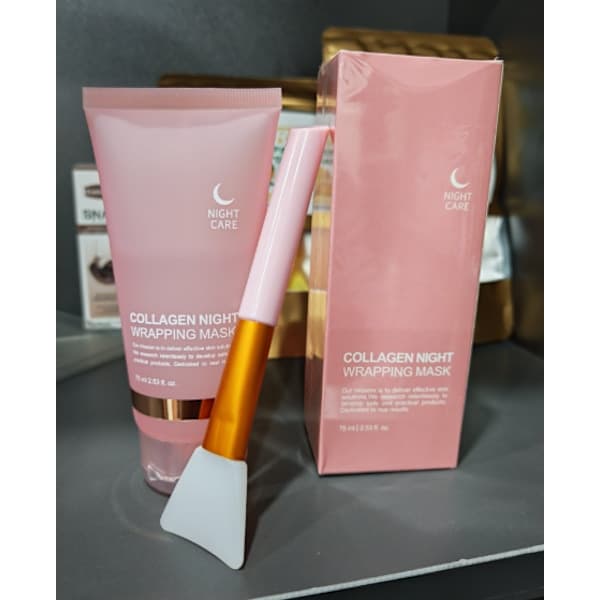 2 st Medicube Collagen Night Wrapping Mask KOREANSK Glass Skin Routine 2 st 2 st 2 st 2 st 2pcs