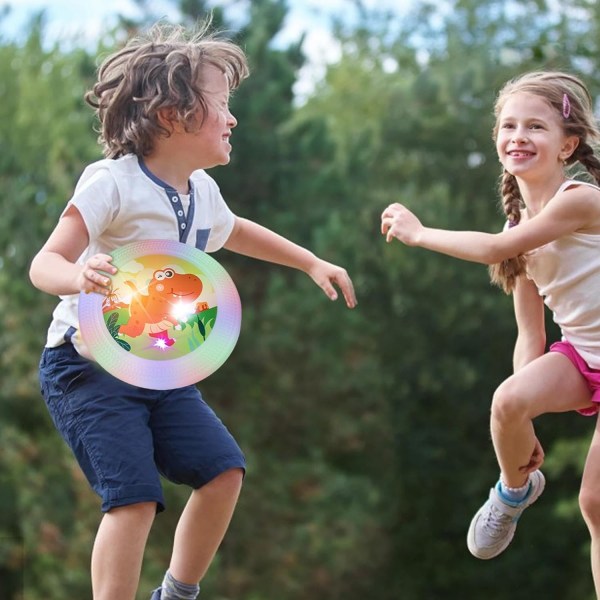 Flyvende Disc Legetøj | Children Led Flying Disc - Light Up Disc til voksne og børn, LED Flying Disc, Sports Disc Outdoor Game til børn, Kæledyr