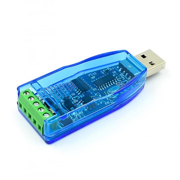 2 stk. USB til RS485 Konverter Isoleret Modul Opgradering Industriel TVS ESD Beskyttelse CH340E Standard RS-485 Kontaktkort