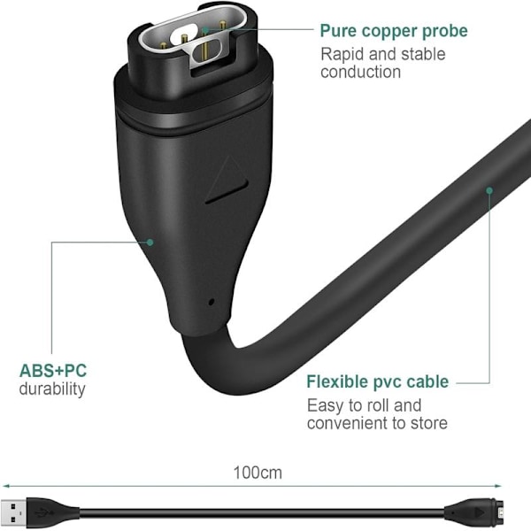 Hurtiglader Garmin Ure - Universal Oplader