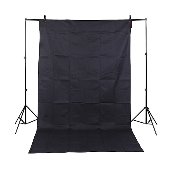 Sort baggrund 1,6x2M Professionel fotostudiebaggrund Mat