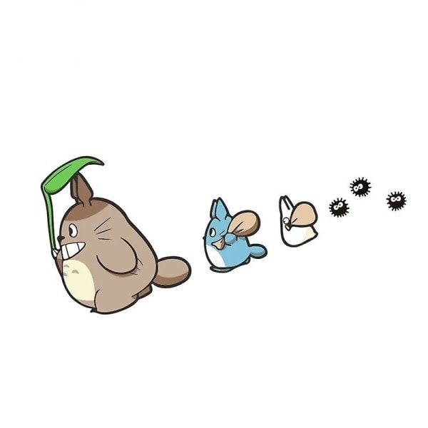 Totoro Bilklistremerker Styling Anime Serie Hellaflush Bilvindu Dekaler Vinyl Frontrute Tilbehør 18cm*9cm For Tonari 18cm Høyre