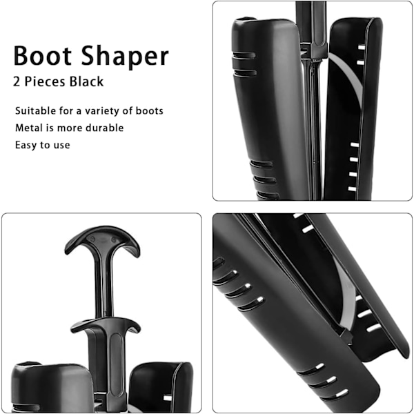 Boot Shaper Black Inserts Knee Tall Boots Support Holder, 2 stk.