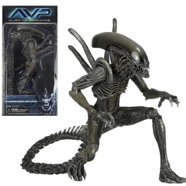 NECA Grid Warrior Xenomorph Alien Figur Alien vs Predator Actionfigur Samlarmodell Leksaker Julklapp Födelsedagspresent Warrior